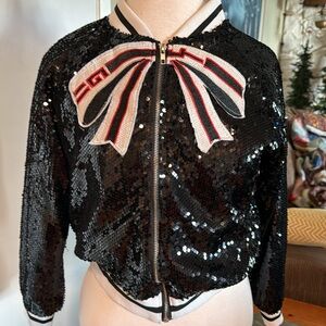 Super cute black sequins jacket